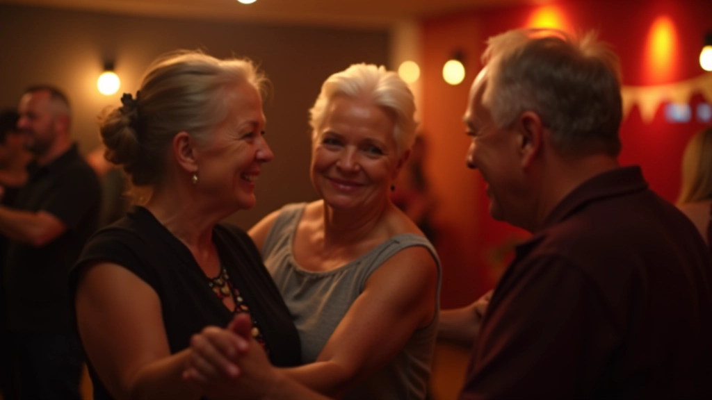 Dancers connecting on the dance floor