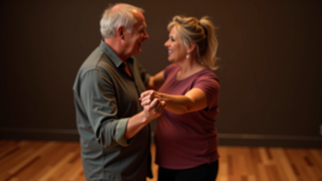 Two dancers performing an intermediate turn variation that builds on the basic step foundation