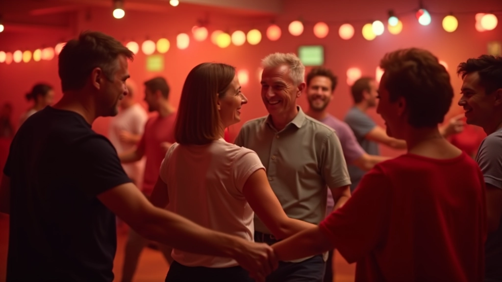 Mature dancers enjoying bachata and salsa at our Dublin Temple Bar dance events