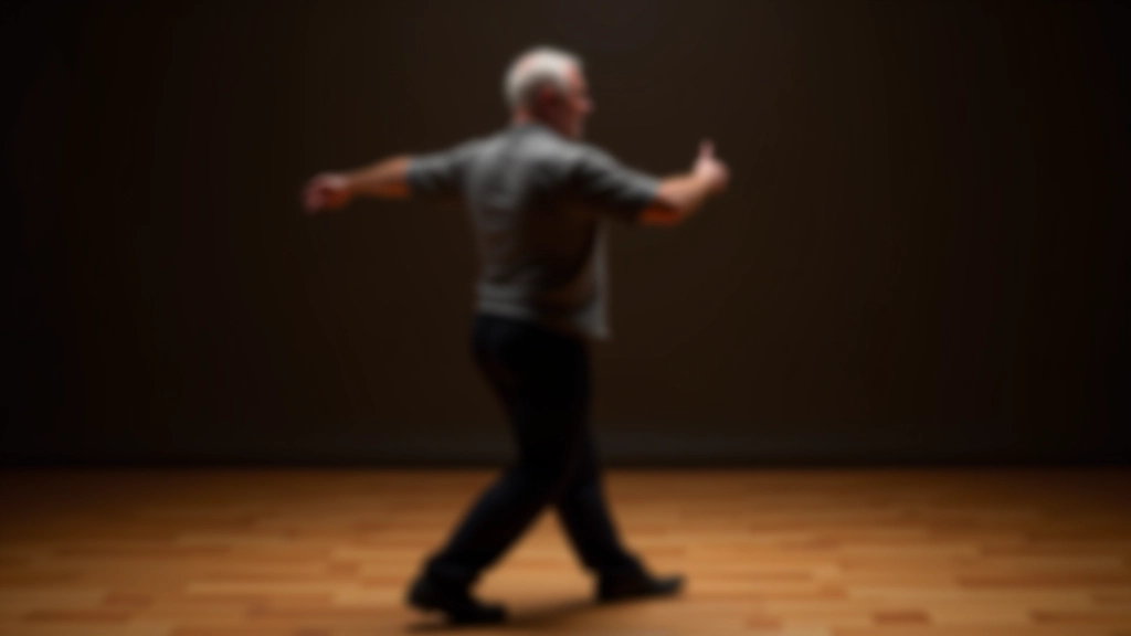 Demonstration of proper weight transfer between feet during a dance step sequence